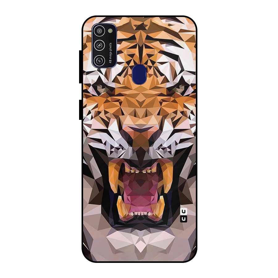 Tiger Abstract Art Metal Back Case for Galaxy M21