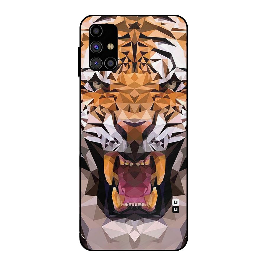 Tiger Abstract Art Metal Back Case for Galaxy M31s