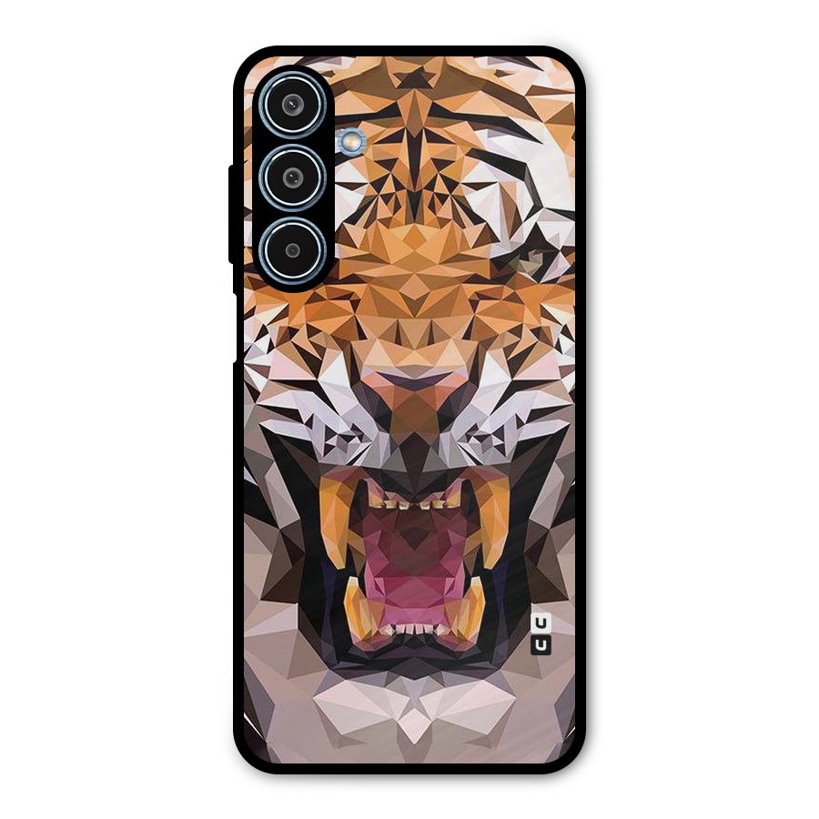 Tiger Abstract Art Metal Back Case for Galaxy M35