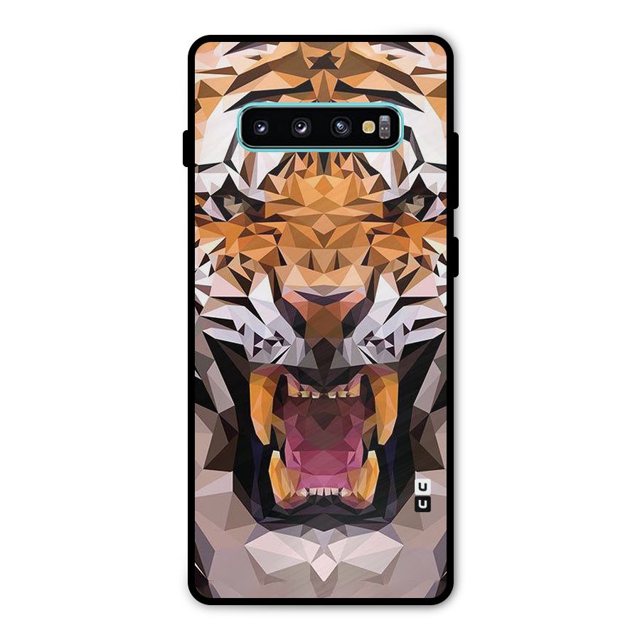Tiger Abstract Art Metal Back Case for Galaxy S10 Plus
