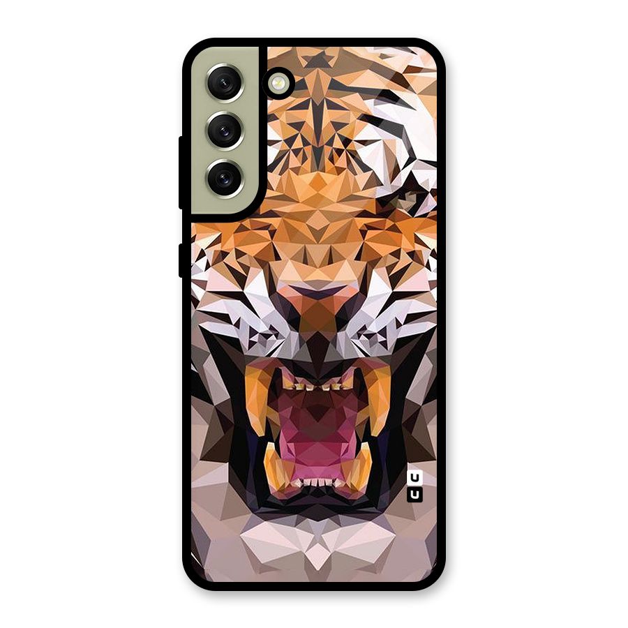 Tiger Abstract Art Metal Back Case for Galaxy S21 FE 5G (2023)