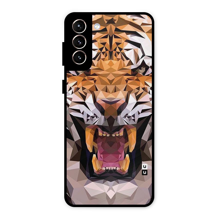 Tiger Abstract Art Metal Back Case for Galaxy S21 Plus