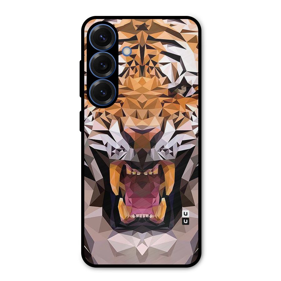 Tiger Abstract Art Metal Back Case for Galaxy S25