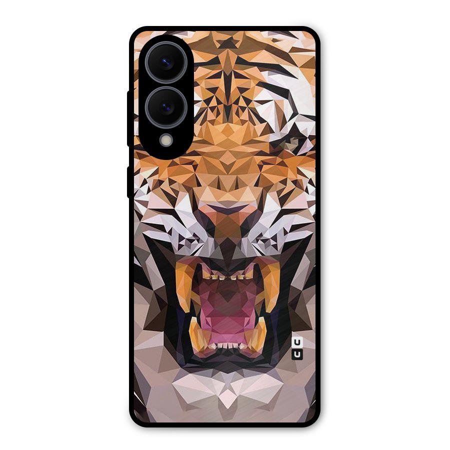 Tiger Abstract Art Metal Back Case for Galaxy S25 Edge
