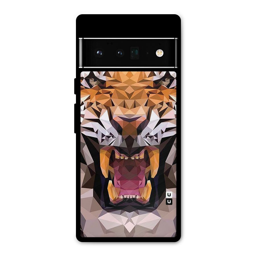 Tiger Abstract Art Metal Back Case for Google Pixel 6 Pro
