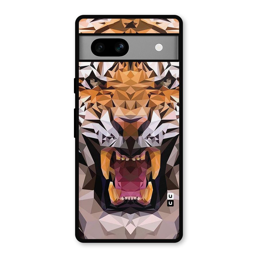 Tiger Abstract Art Metal Back Case for Google Pixel 7a