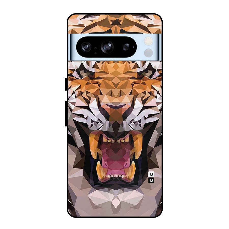 Tiger Abstract Art Metal Back Case for Google Pixel 8 Pro