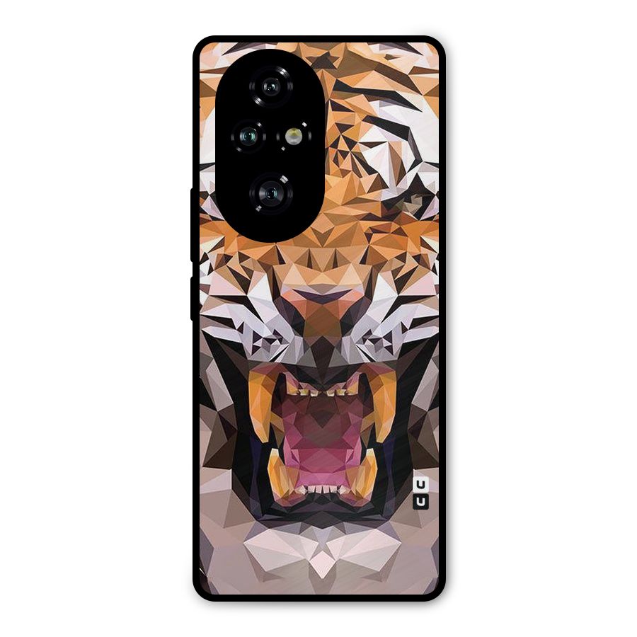 Tiger Abstract Art Metal Back Case for Honor 200 Pro