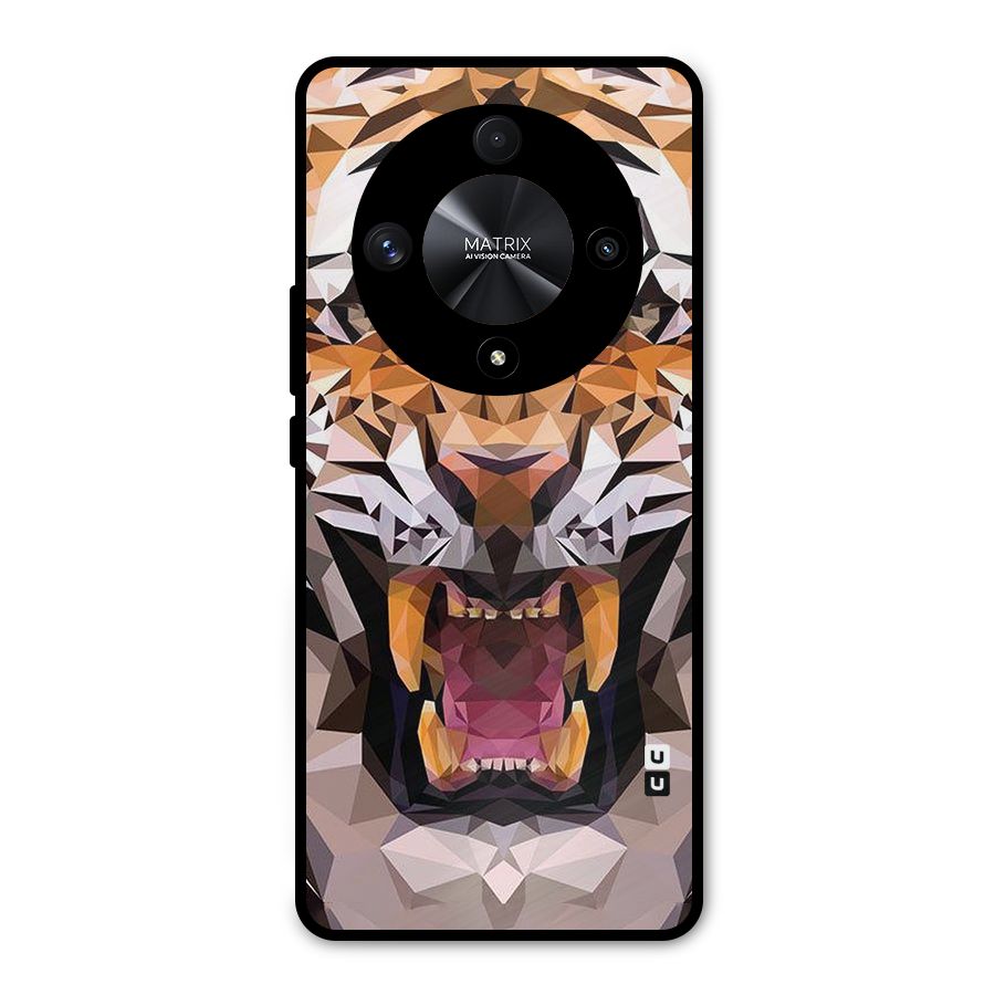 Tiger Abstract Art Metal Back Case for Honor X9b