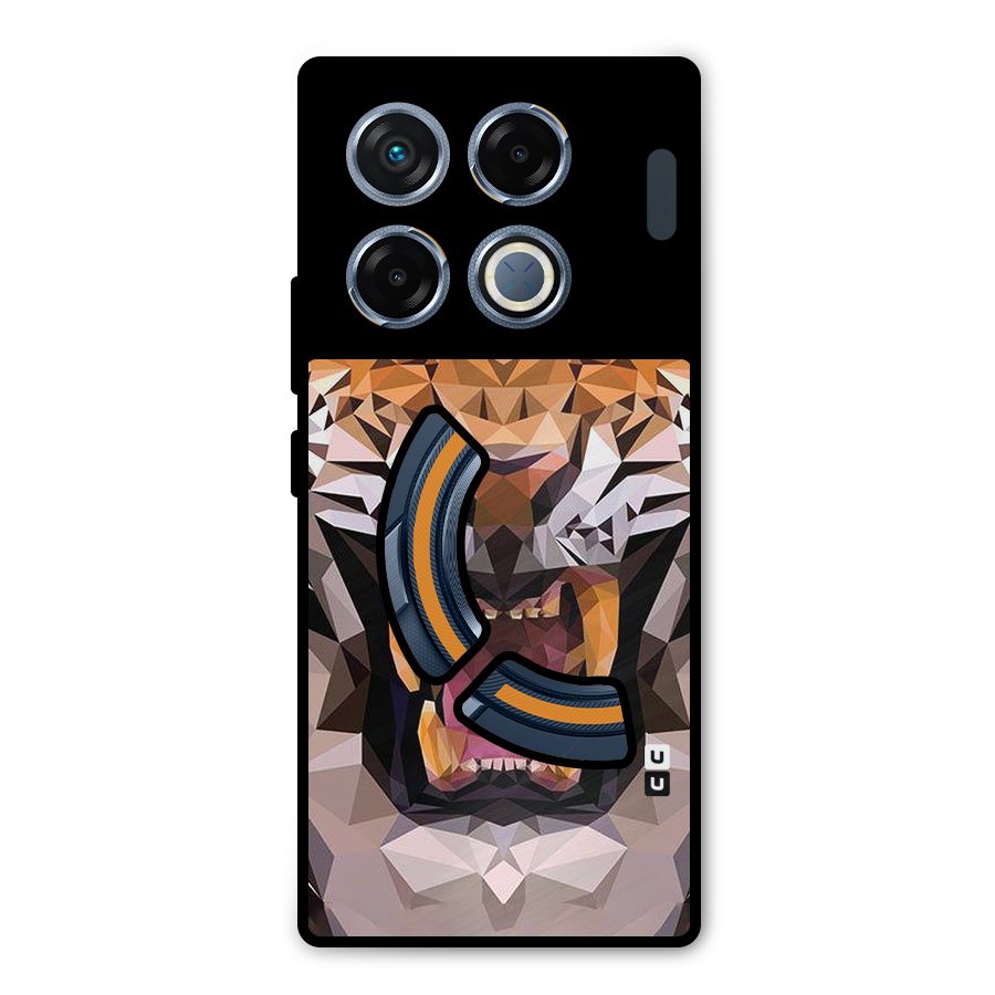 Tiger Abstract Art Metal Back Case for Infinix GT 20 Pro