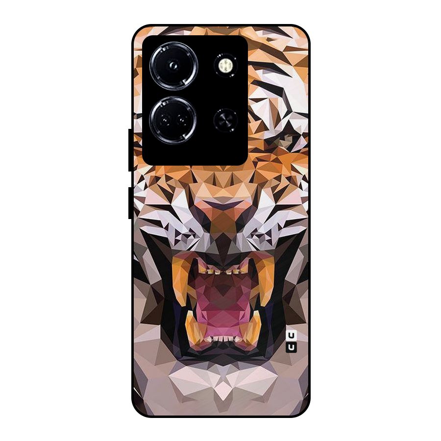 Tiger Abstract Art Metal Back Case for Infinix Note 30 5G