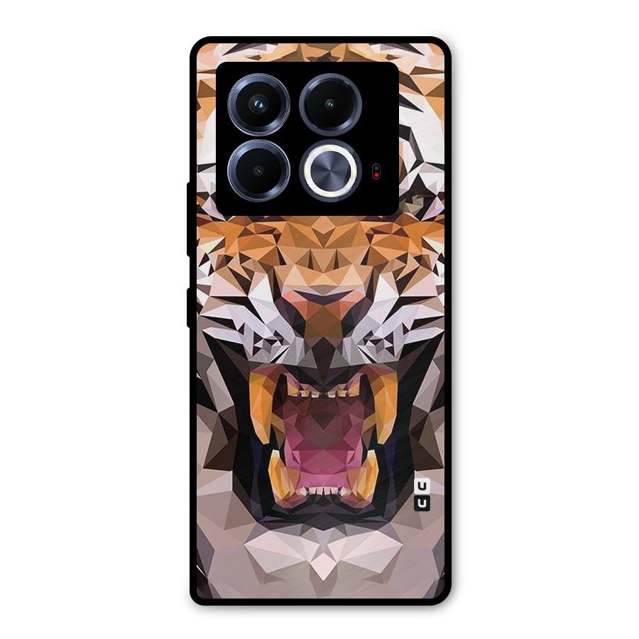 Tiger Abstract Art Metal Back Case for Infinix Note 40 5G