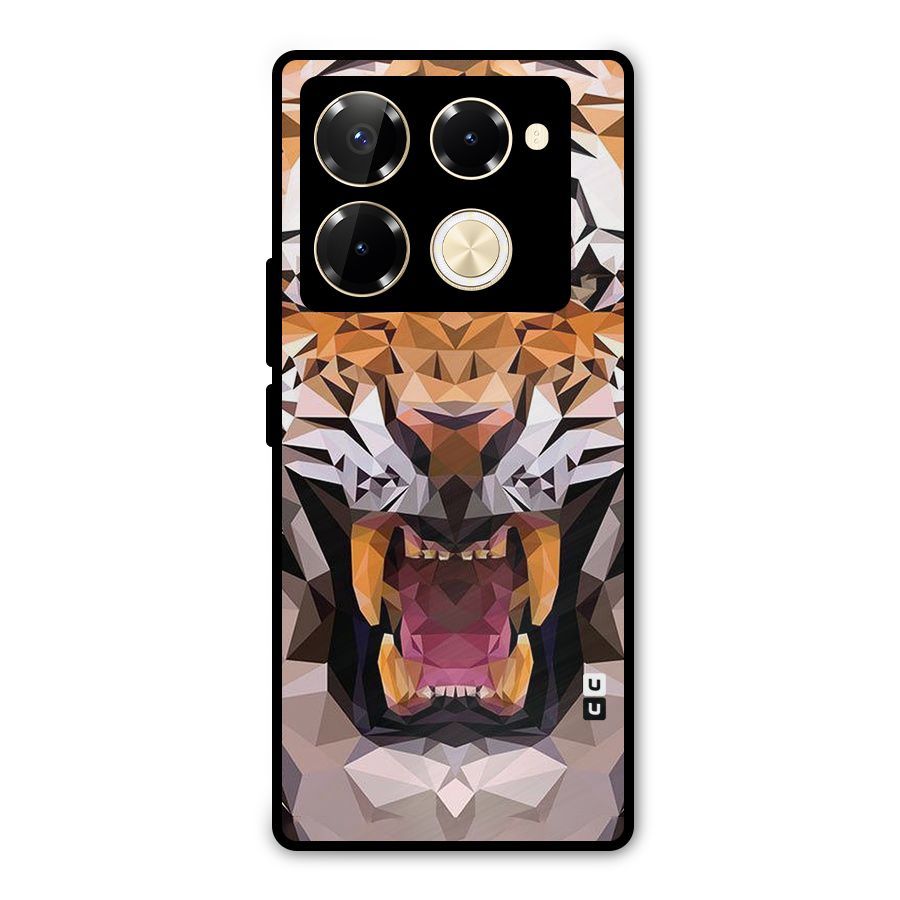 Tiger Abstract Art Metal Back Case for Infinix Note 40 Pro Plus