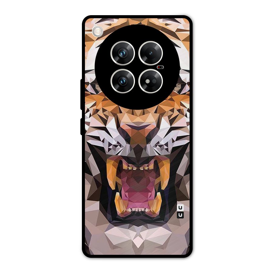 Tiger Abstract Art Metal Back Case for Infinix Zero 40 5G
