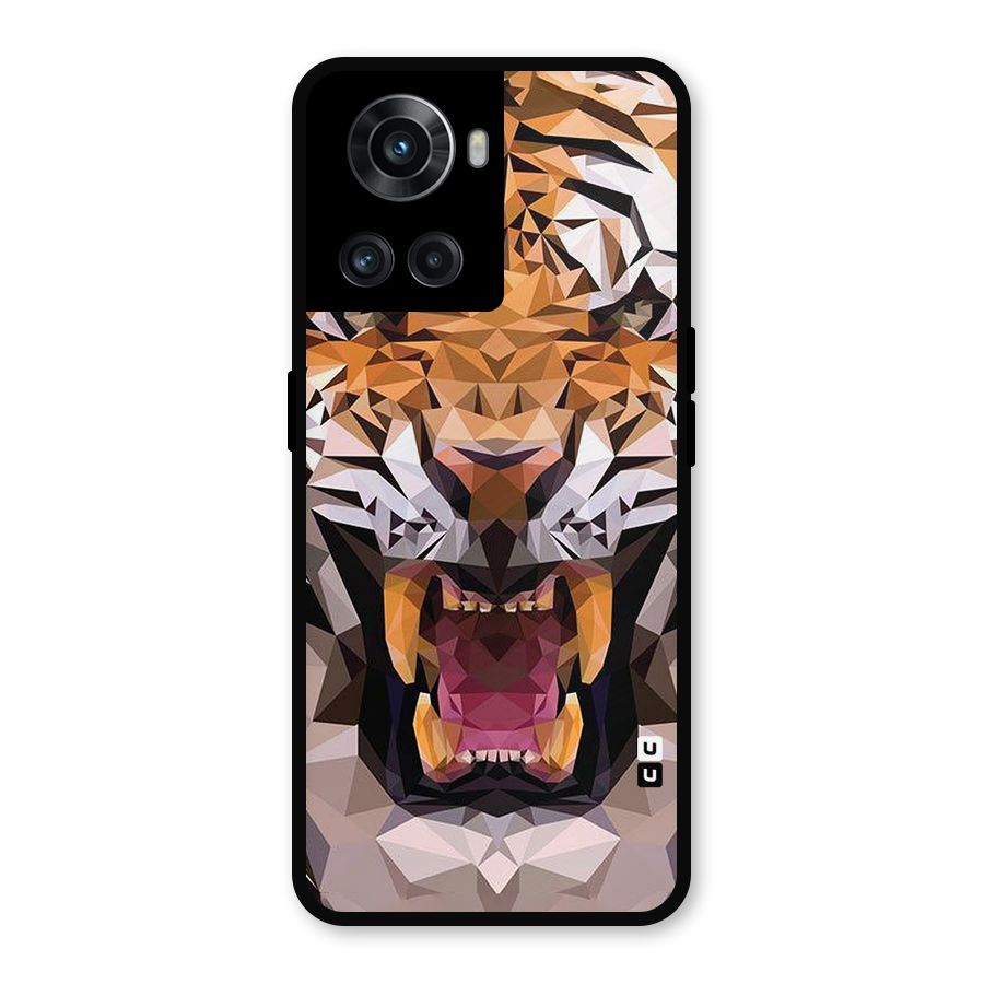 Tiger Abstract Art Metal Back Case for OnePlus 10R