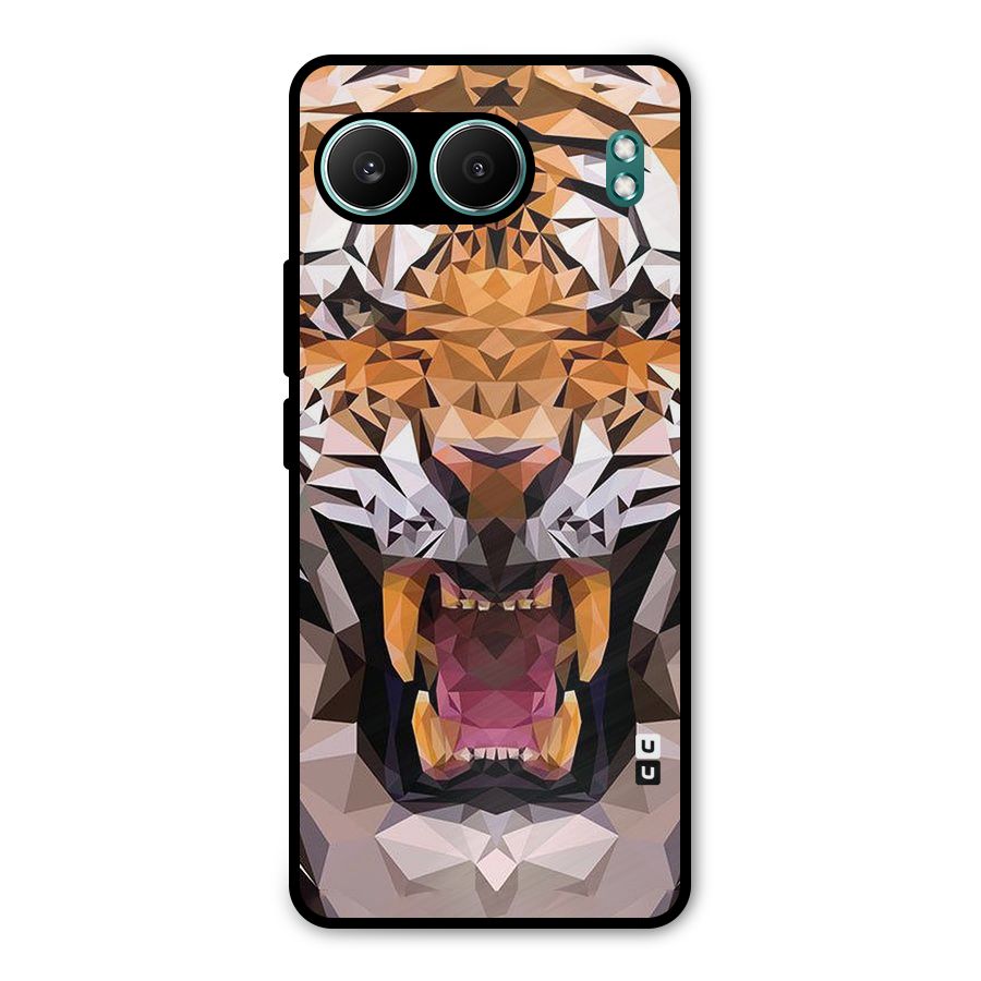 Tiger Abstract Art Metal Back Case for OnePlus Nord 4
