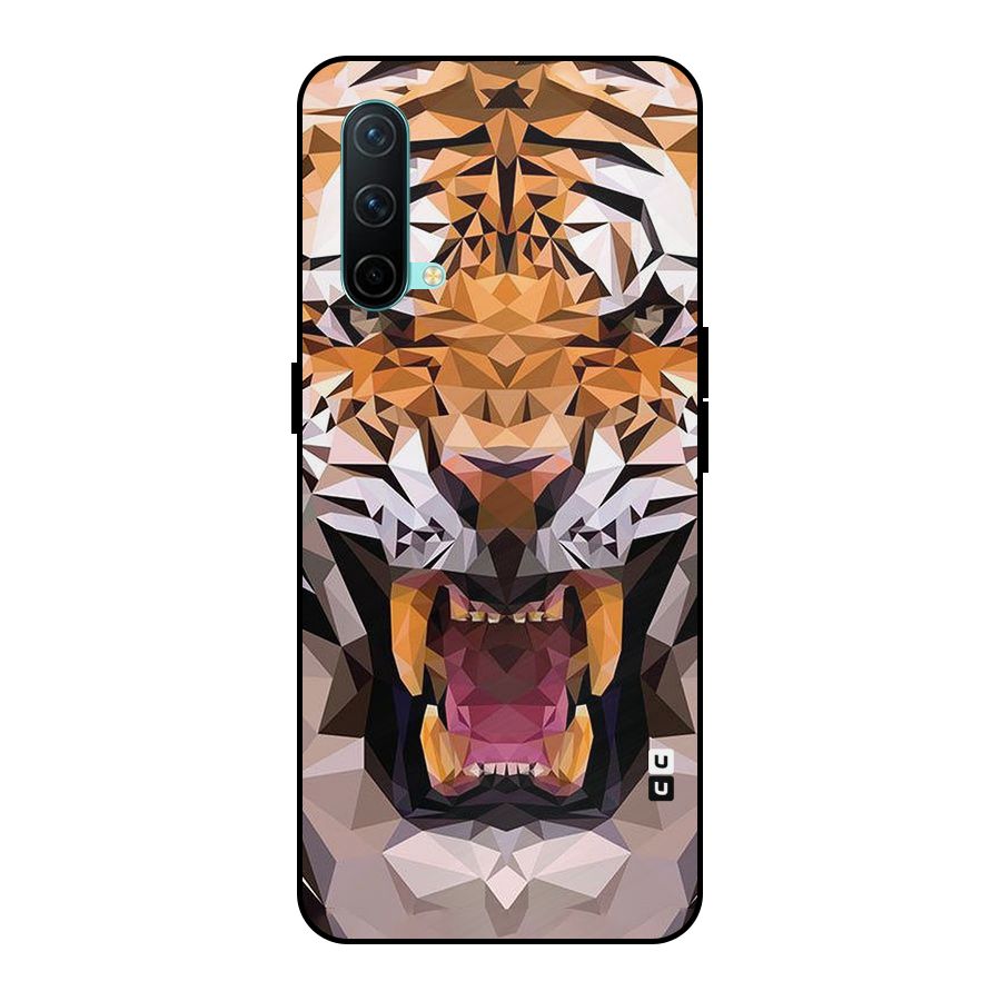 Tiger Abstract Art Metal Back Case for OnePlus Nord CE 5G