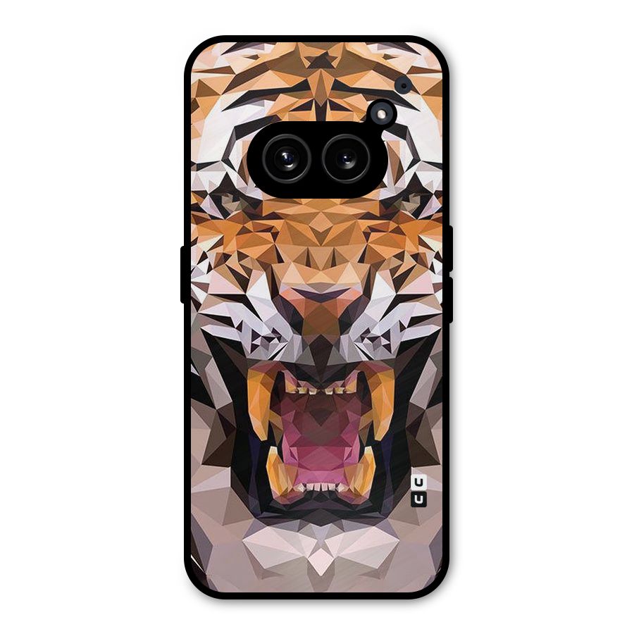 Tiger Abstract Art Metal Back Case for Nothing Phone 2a