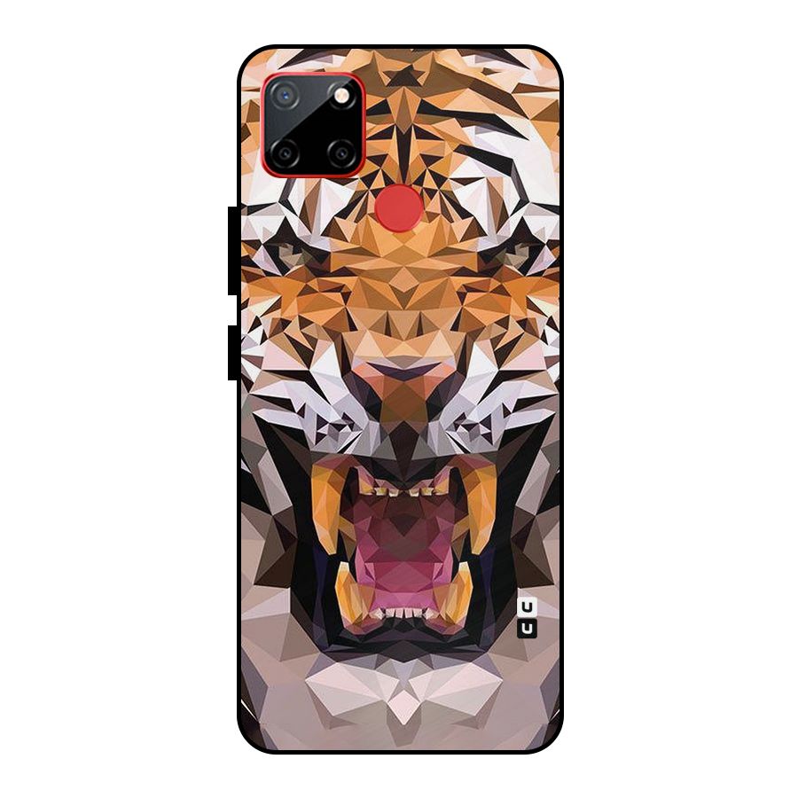 Tiger Abstract Art Metal Back Case for Realme C12