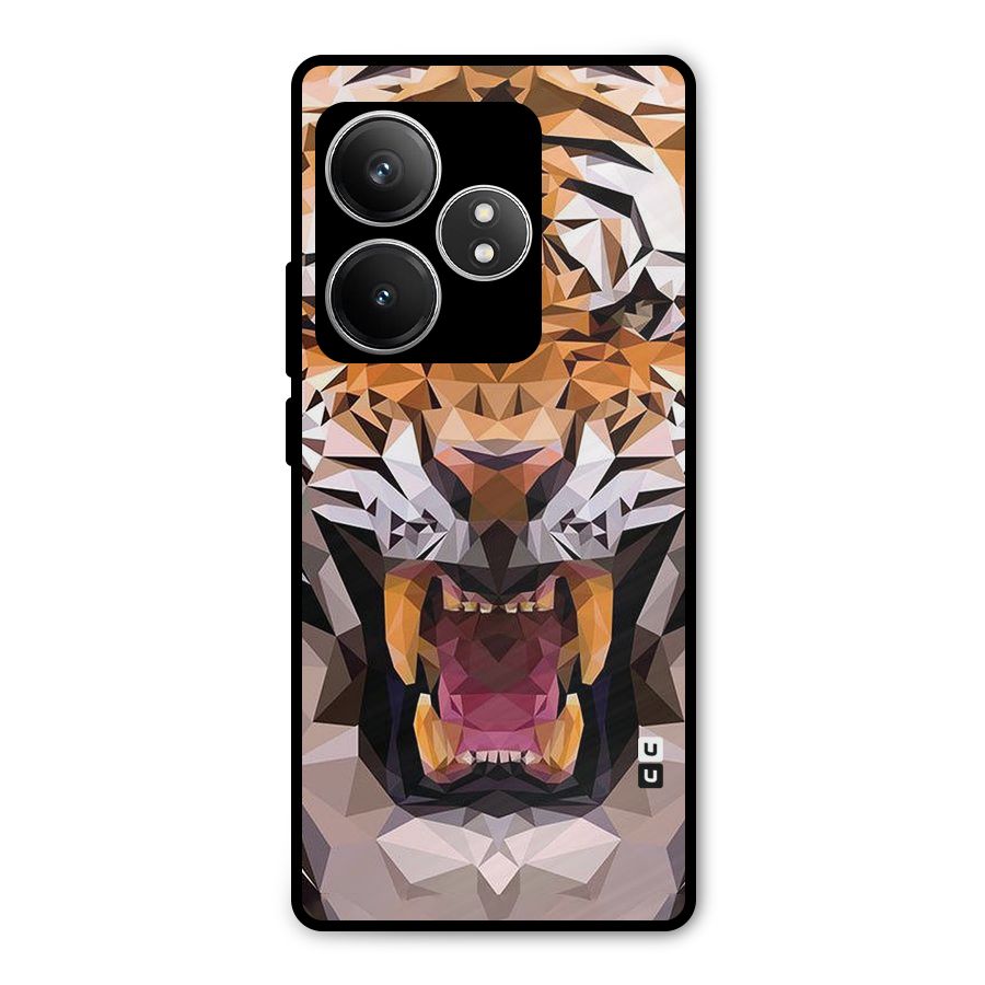 Tiger Abstract Art Metal Back Case for Realme GT 6T