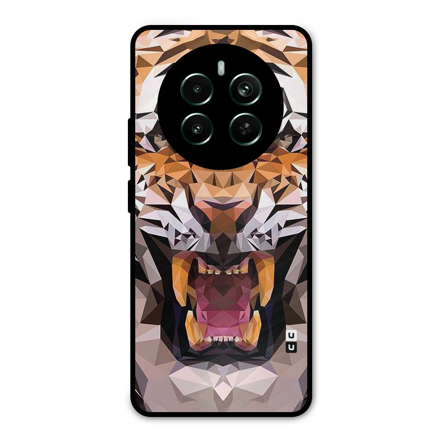 Tiger Abstract Art Metal Back Case for Realme Narzo 70 Pro