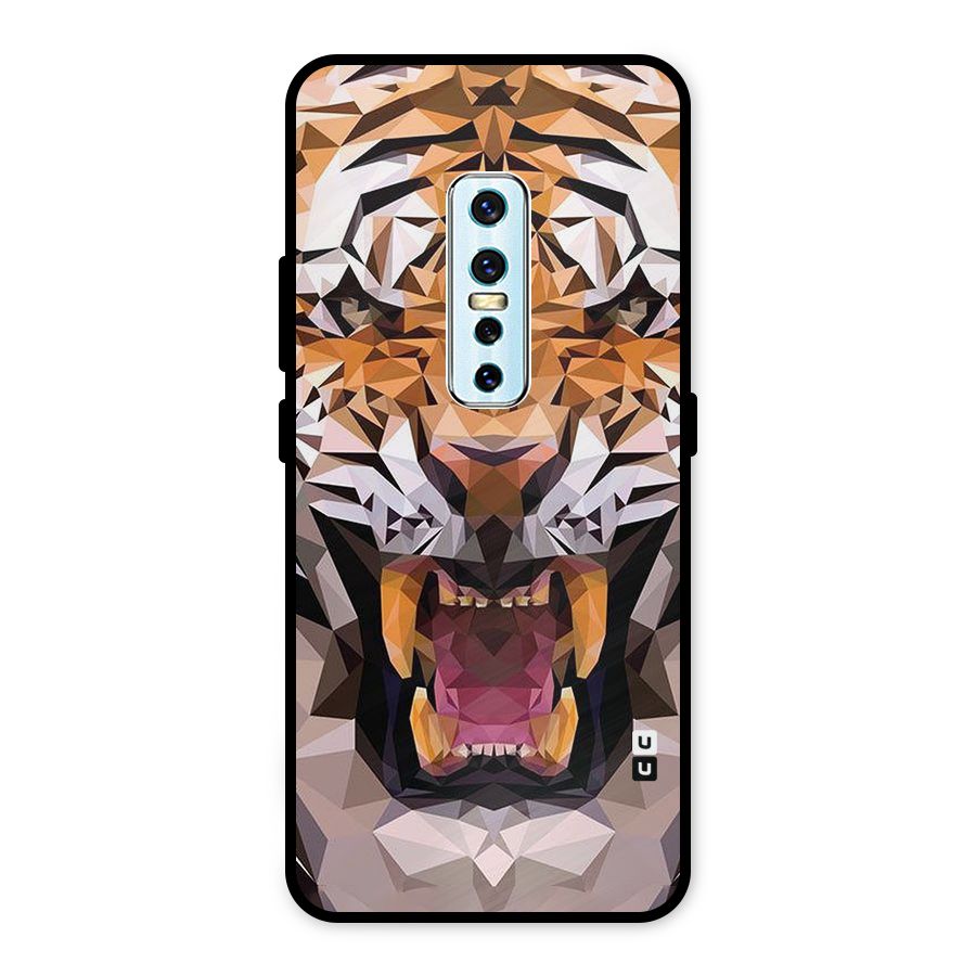 Tiger Abstract Art Metal Back Case for Vivo V17 Pro