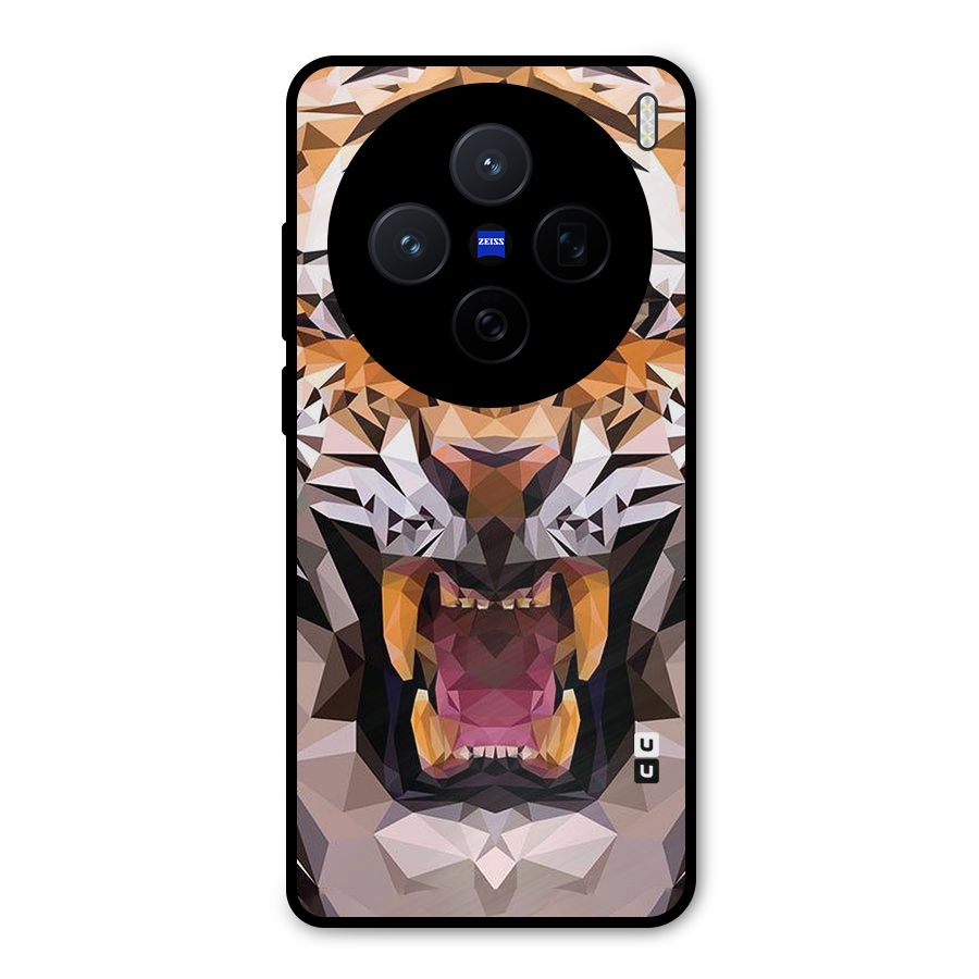 Tiger Abstract Art Metal Back Case for Vivo X200