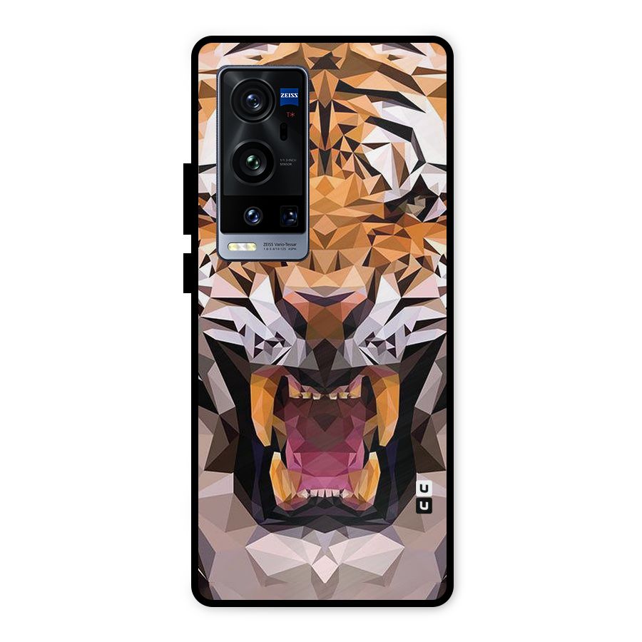Tiger Abstract Art Metal Back Case for Vivo X60 Pro Plus