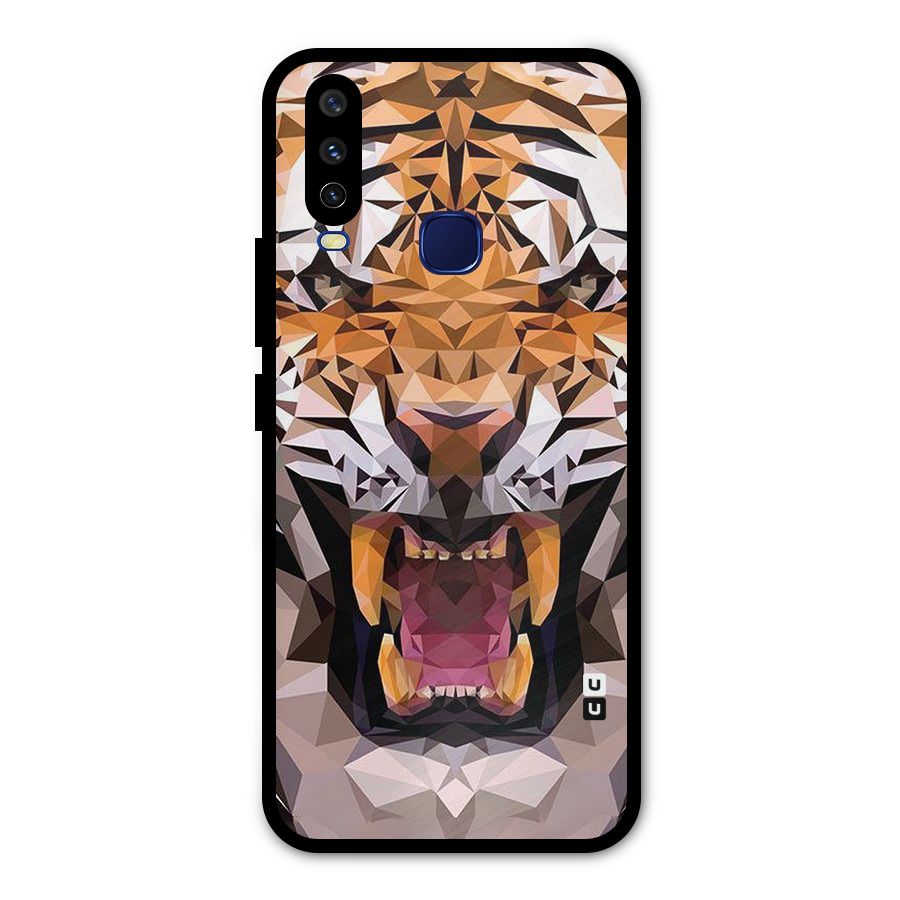 Tiger Abstract Art Metal Back Case for Vivo Y15