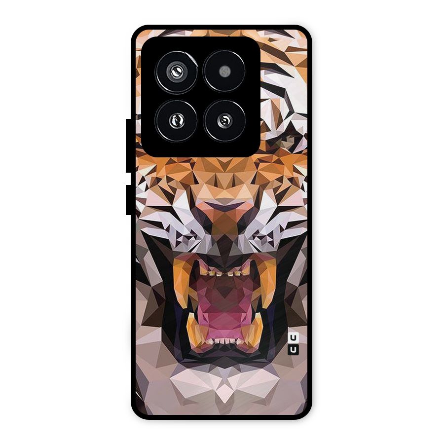 Tiger Abstract Art Metal Back Case for Xiaomi 14 Pro