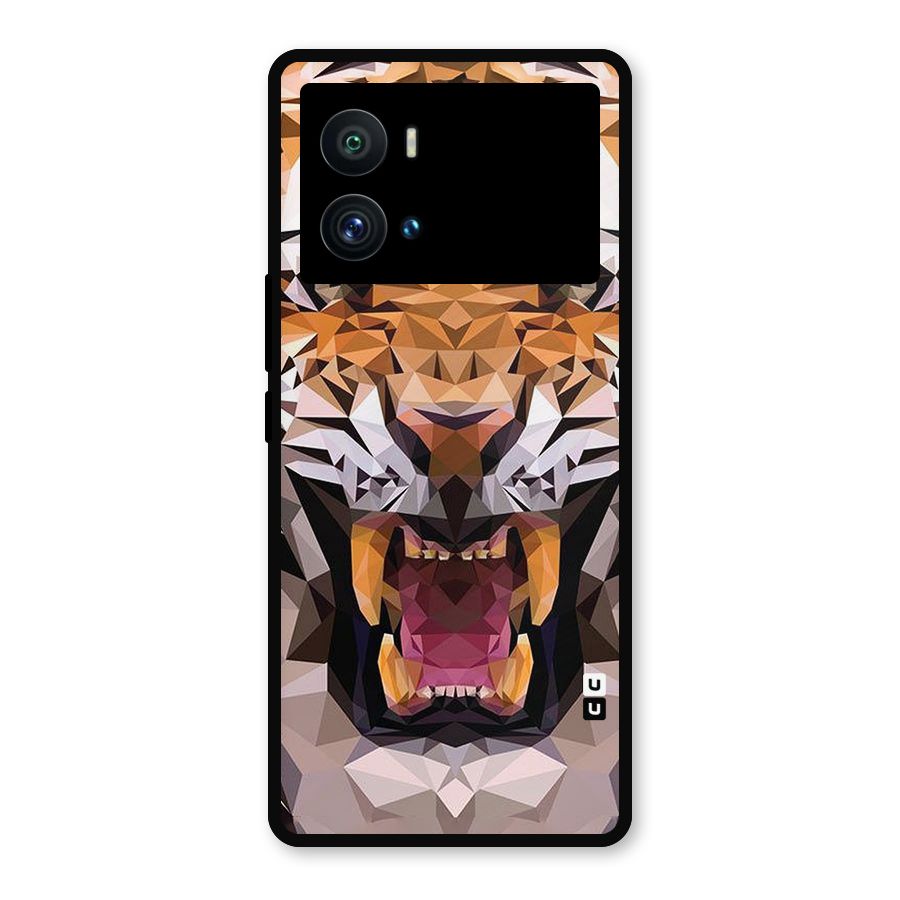 Tiger Abstract Art Metal Back Case for iQOO 9 Pro