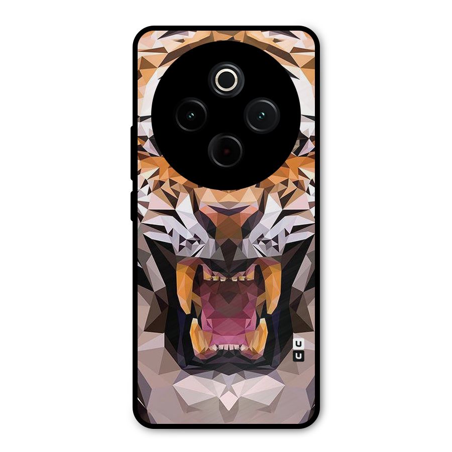 Tiger Abstract Art Metal Back Case for iQOO Z10