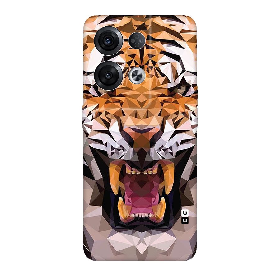 Tiger Abstract Art Original Polycarbonate Back Case for Oppo Reno8 Pro 5G