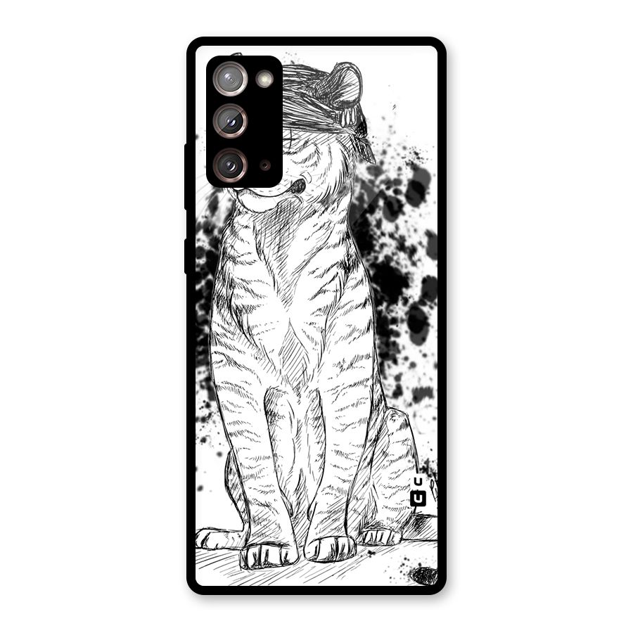 Tiger Wink Glass Back Case for Galaxy Note 20