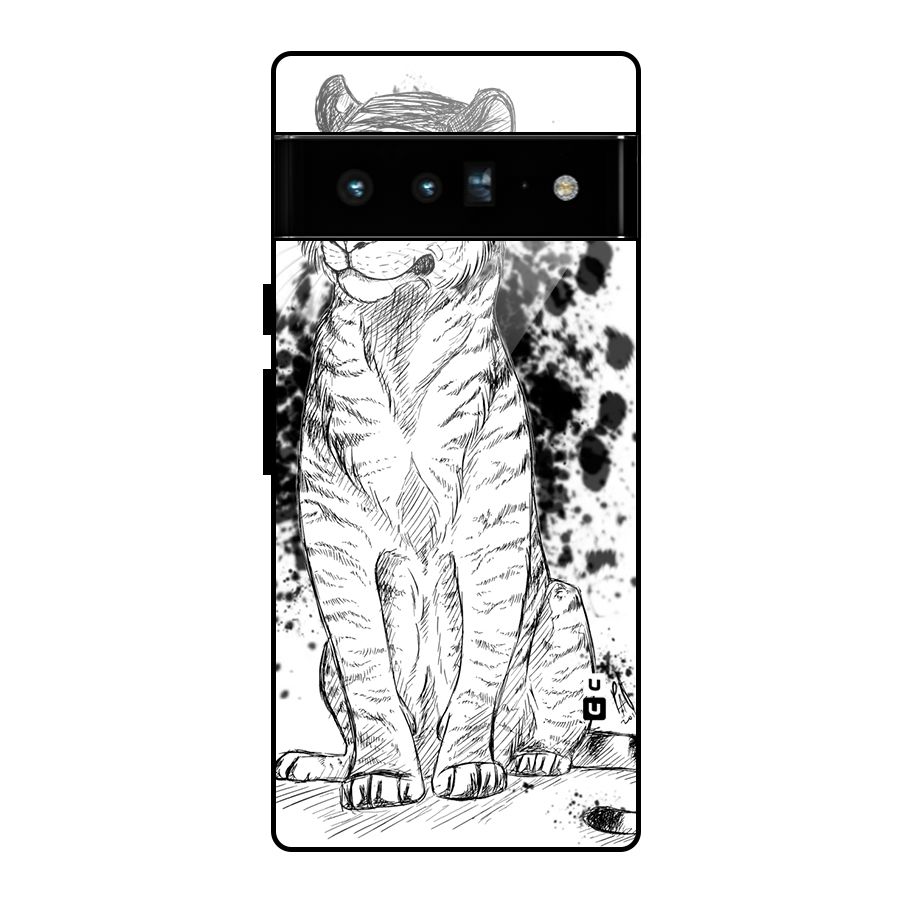 Tiger Wink Glass Back Case for Google Pixel 6 Pro