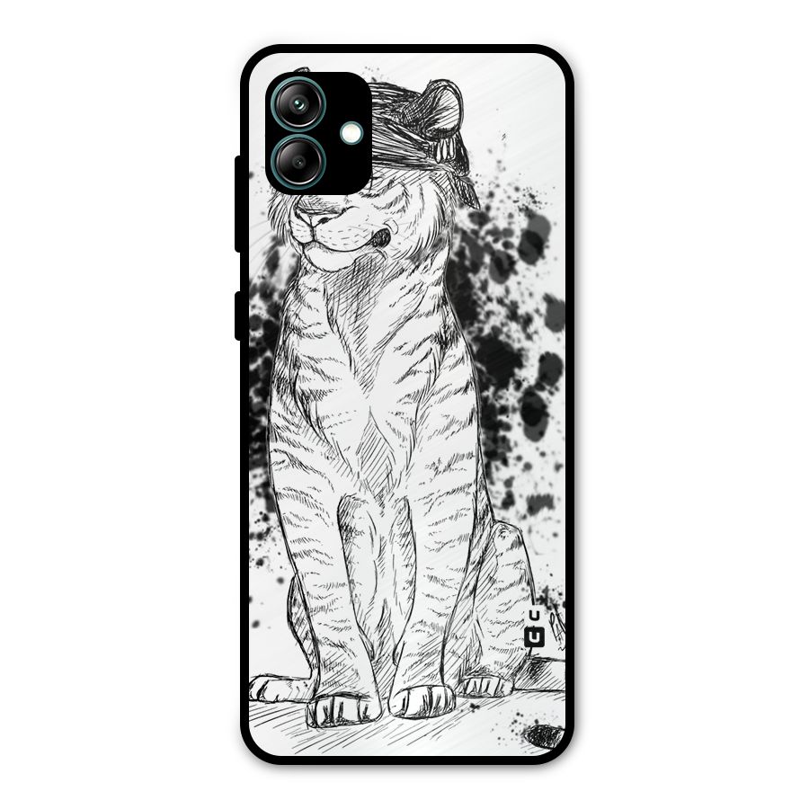 Tiger Wink Metal Back Case for Galaxy A04
