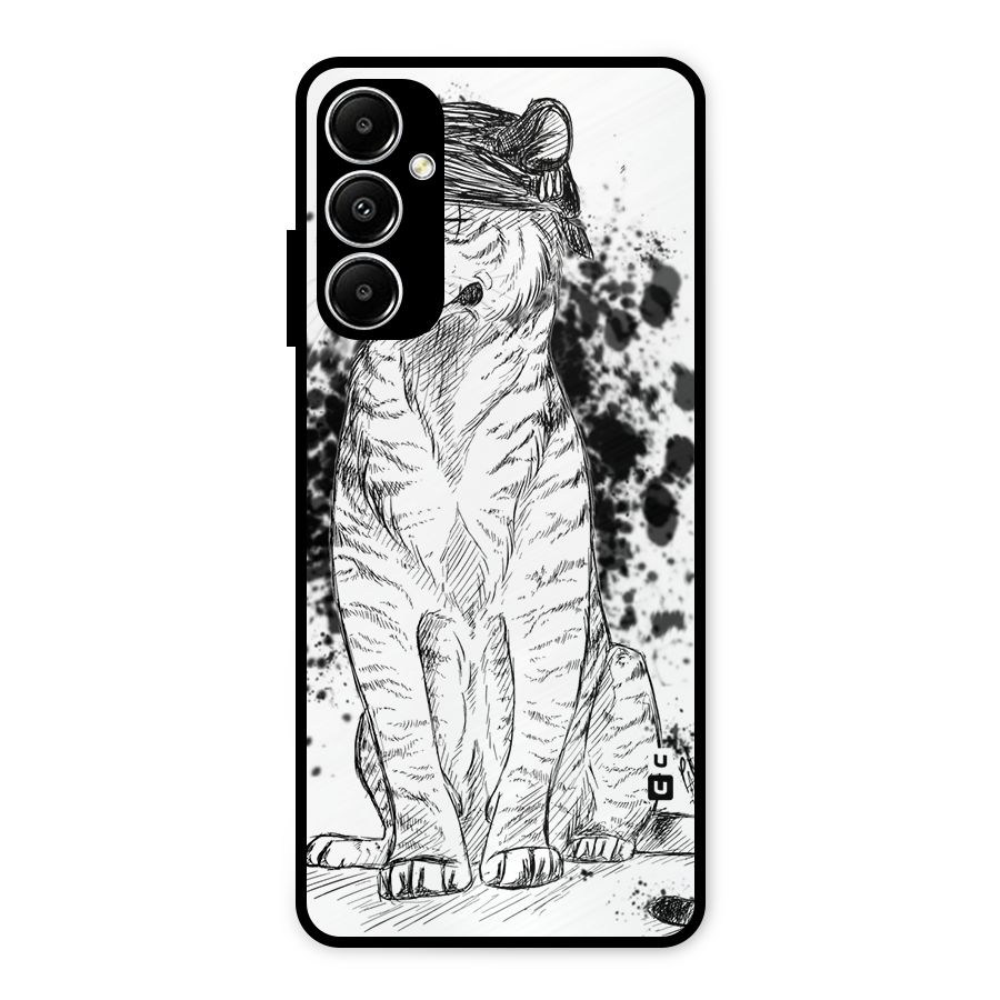 Tiger Wink Metal Back Case for Galaxy A05s