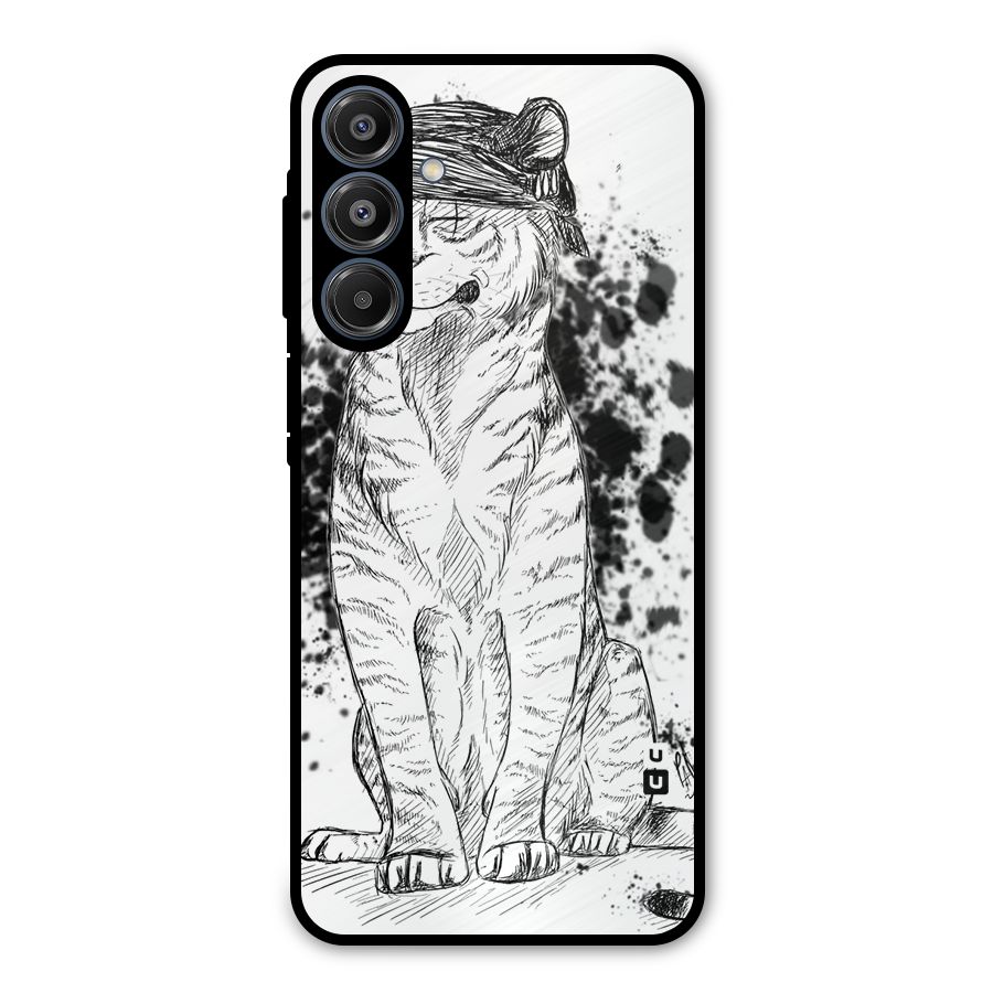 Tiger Wink Metal Back Case for Galaxy A16 5G