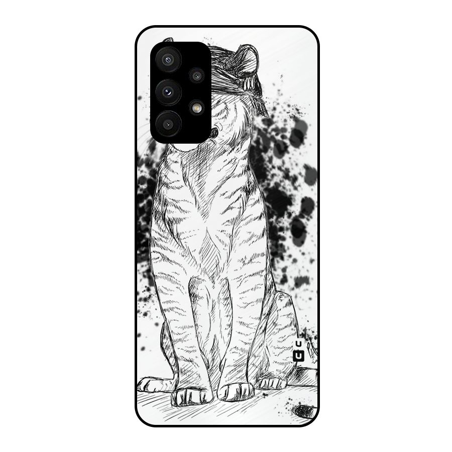 Tiger Wink Metal Back Case for Galaxy A23