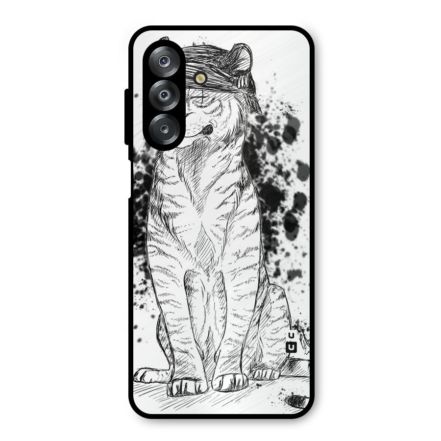 Tiger Wink Metal Back Case for Galaxy A26