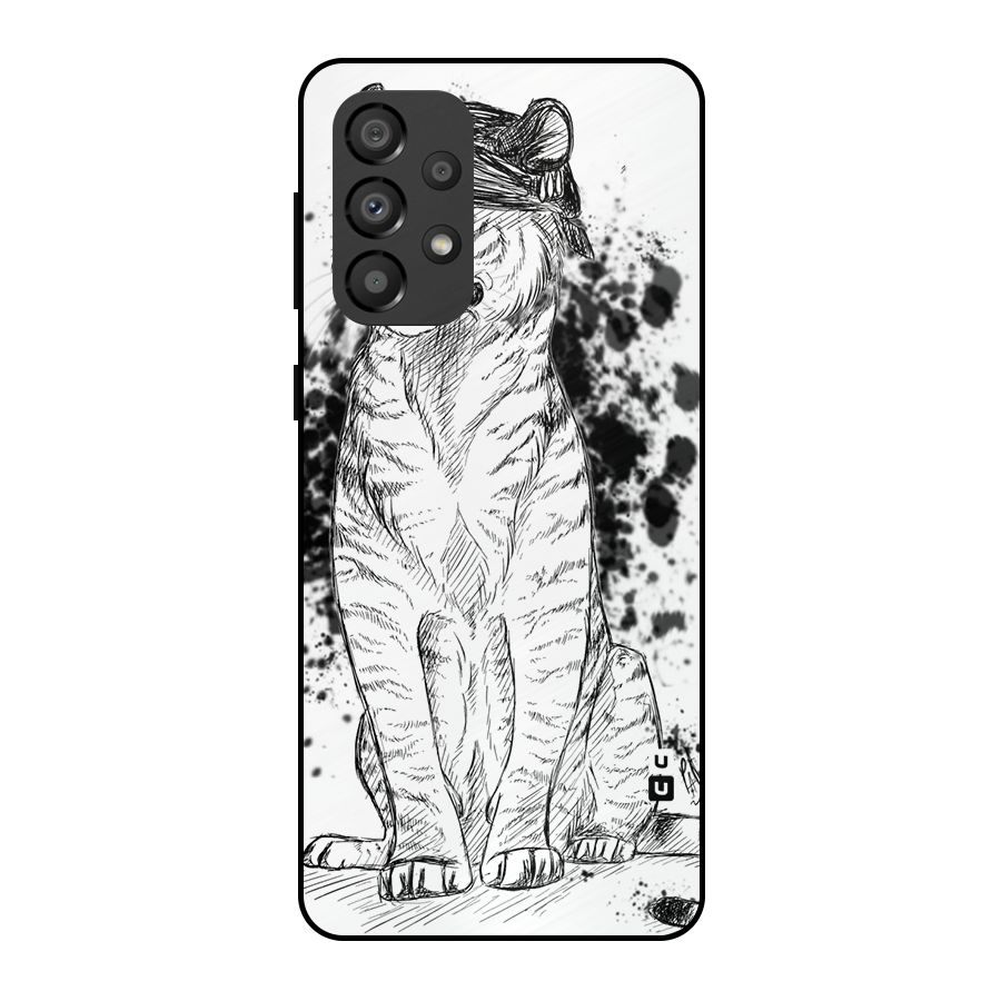Tiger Wink Metal Back Case for Galaxy A33 5G