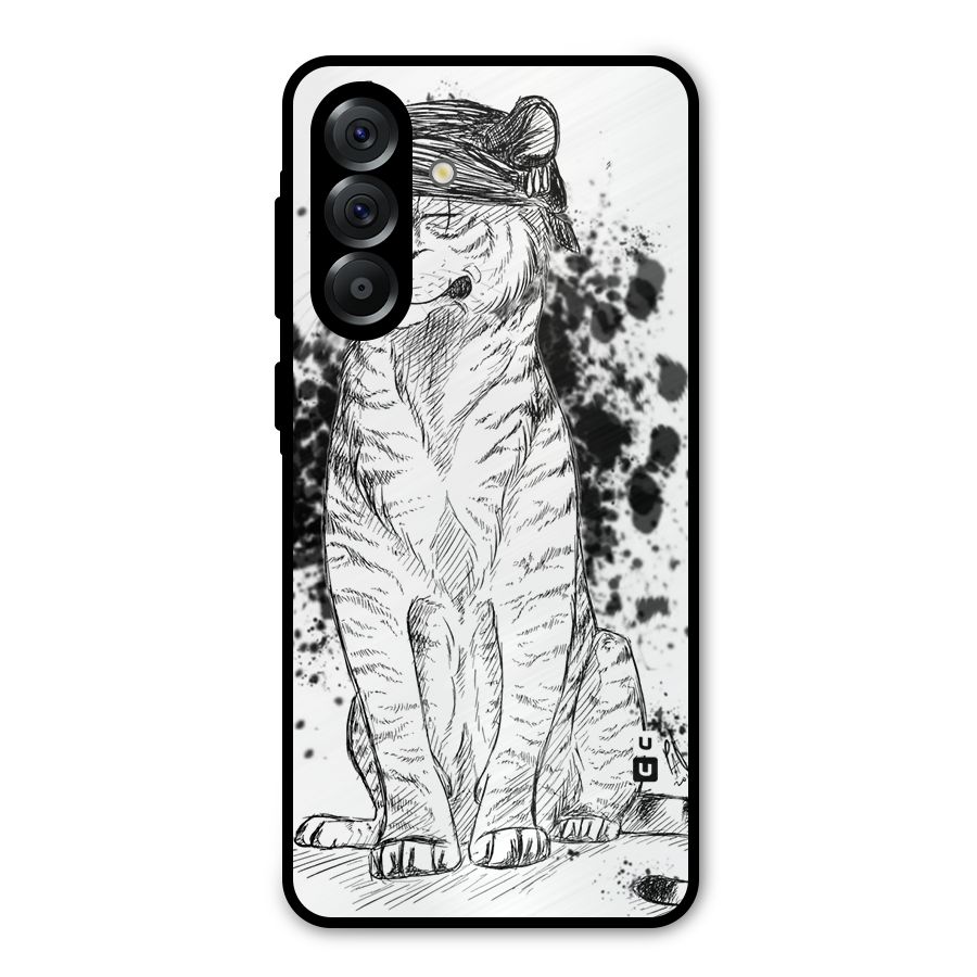 Tiger Wink Metal Back Case for Galaxy A36