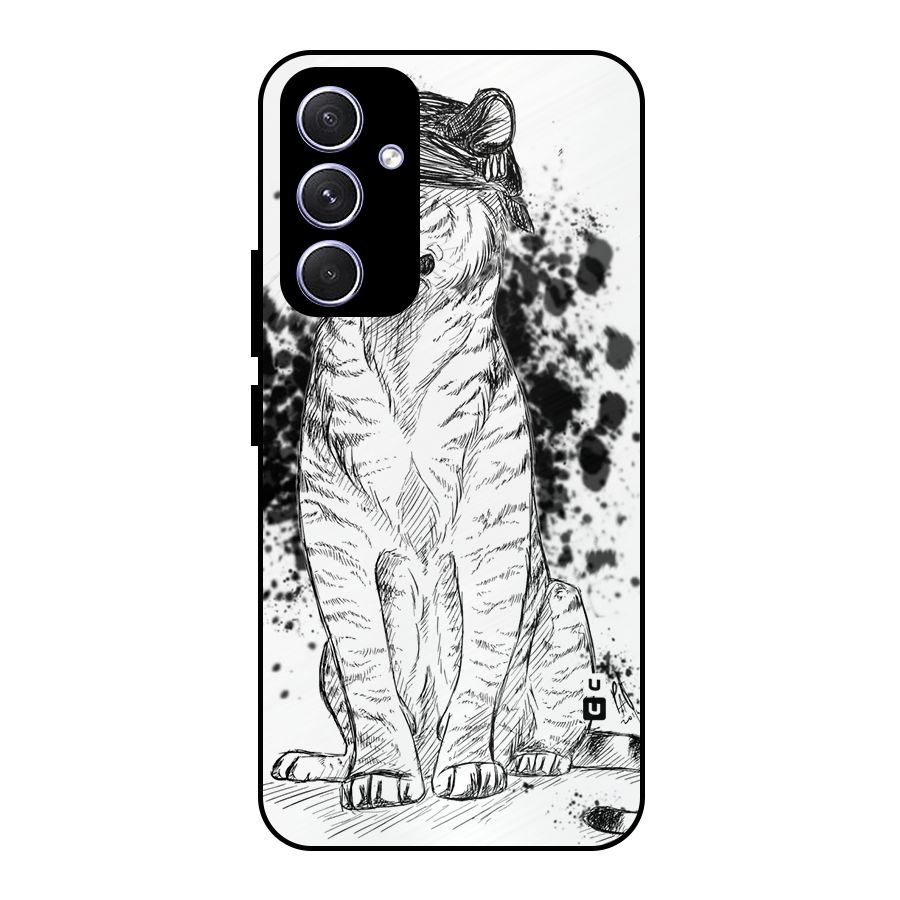 Tiger Wink Metal Back Case for Galaxy A54