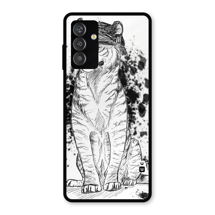 Tiger Wink Metal Back Case for Galaxy F13