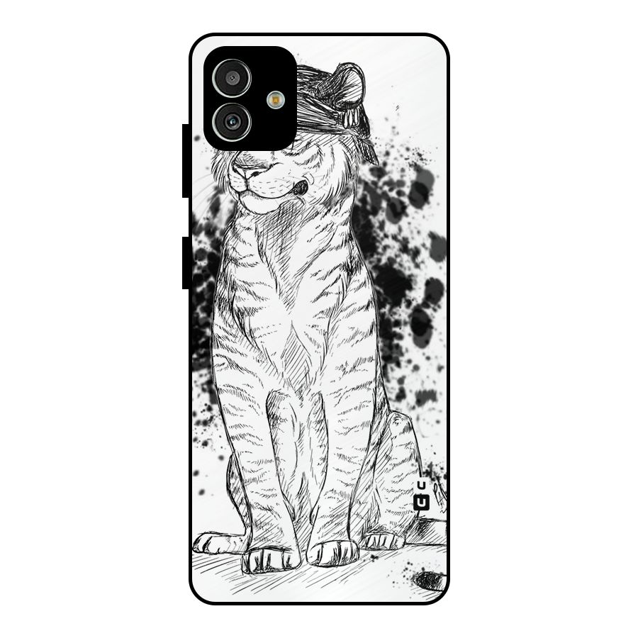 Tiger Wink Metal Back Case for Galaxy M13 5G