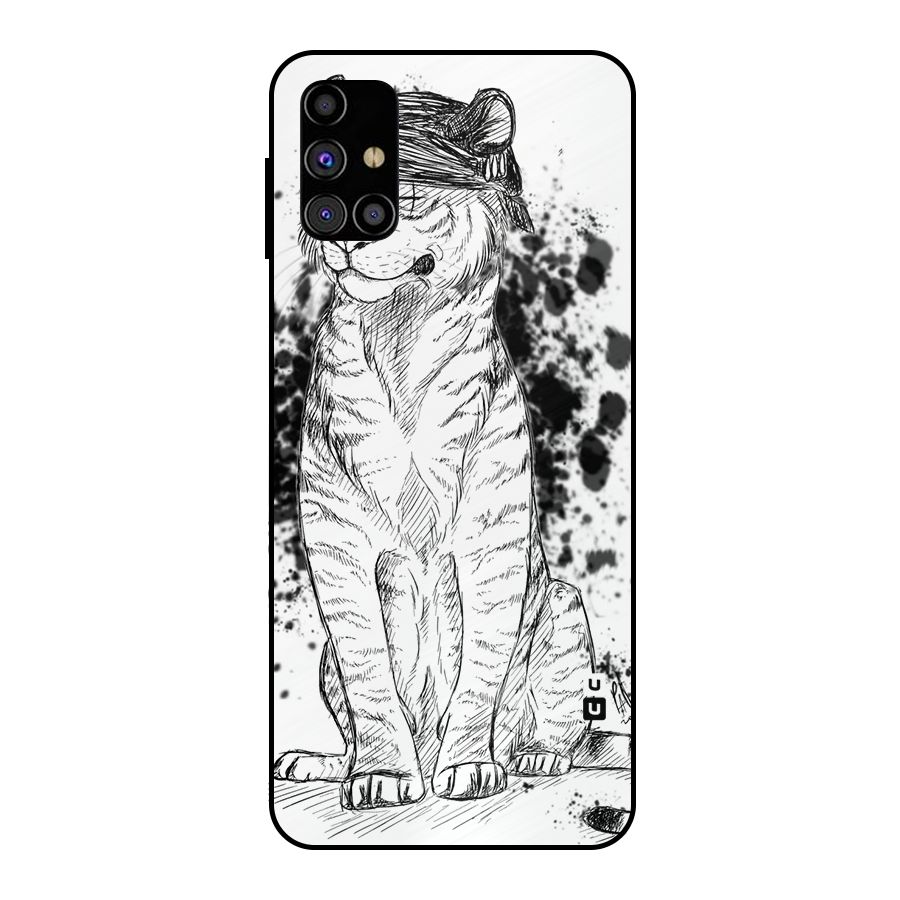 Tiger Wink Metal Back Case for Galaxy M31s