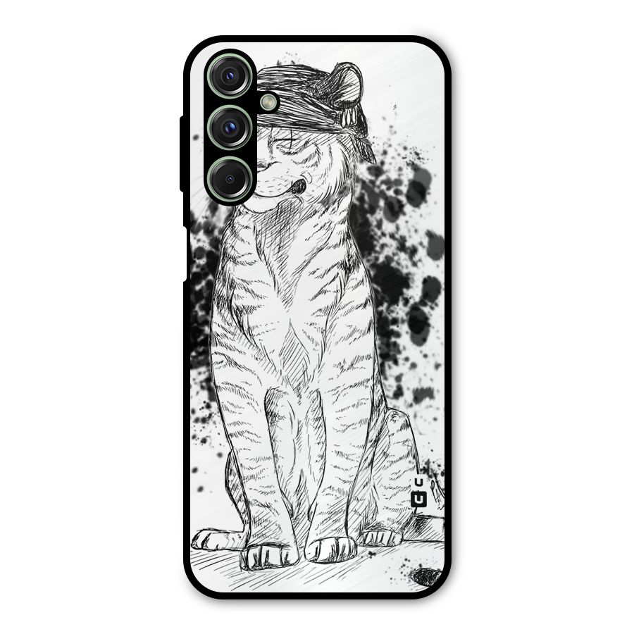 Tiger Wink Metal Back Case for Galaxy M34