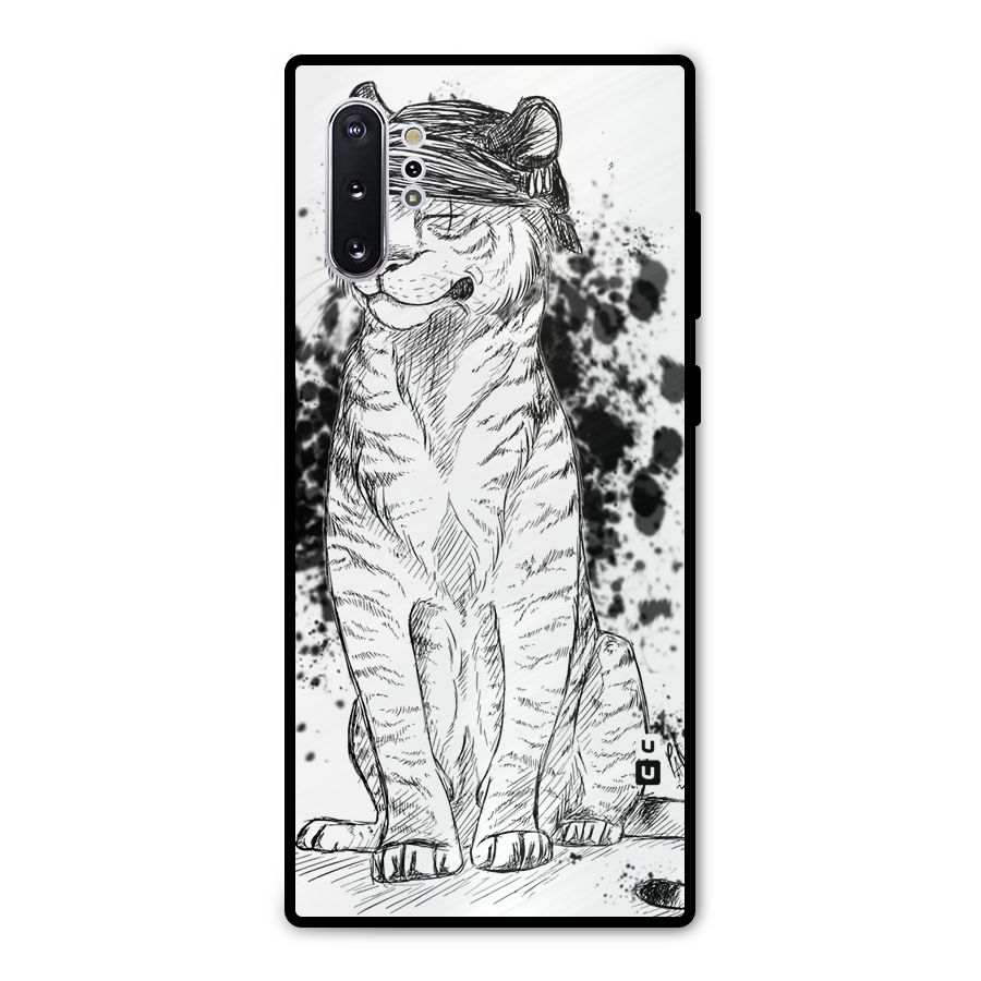 Tiger Wink Metal Back Case for Galaxy Note 10 Plus