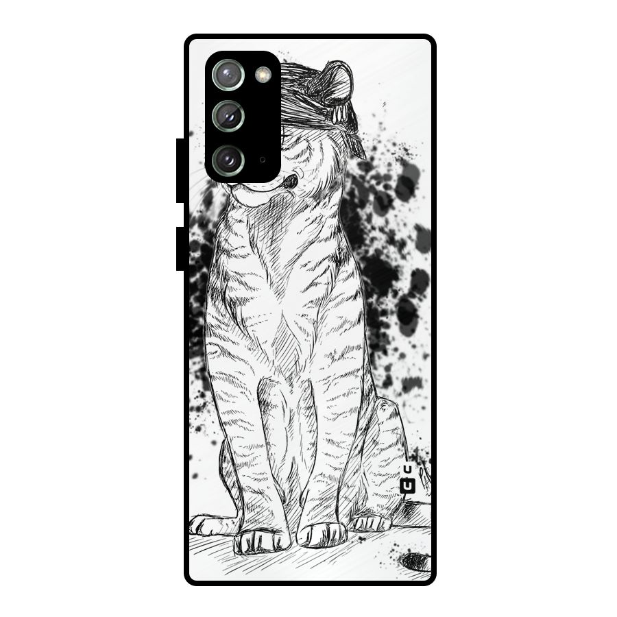 Tiger Wink Metal Back Case for Galaxy Note 20