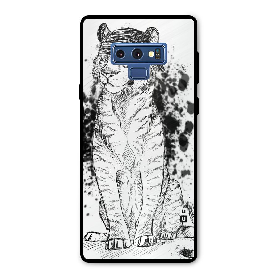 Tiger Wink Metal Back Case for Galaxy Note 9